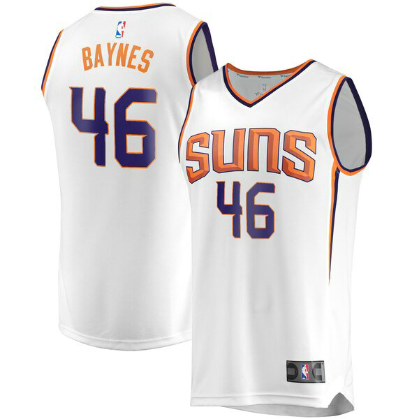Maillot nba Phoenix Suns Association Edition Homme Aron Baynes 46 Blanc